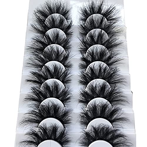 20mm Wispy Faux Mink False Eyelashes - 8 Pairs Dramatic Volume