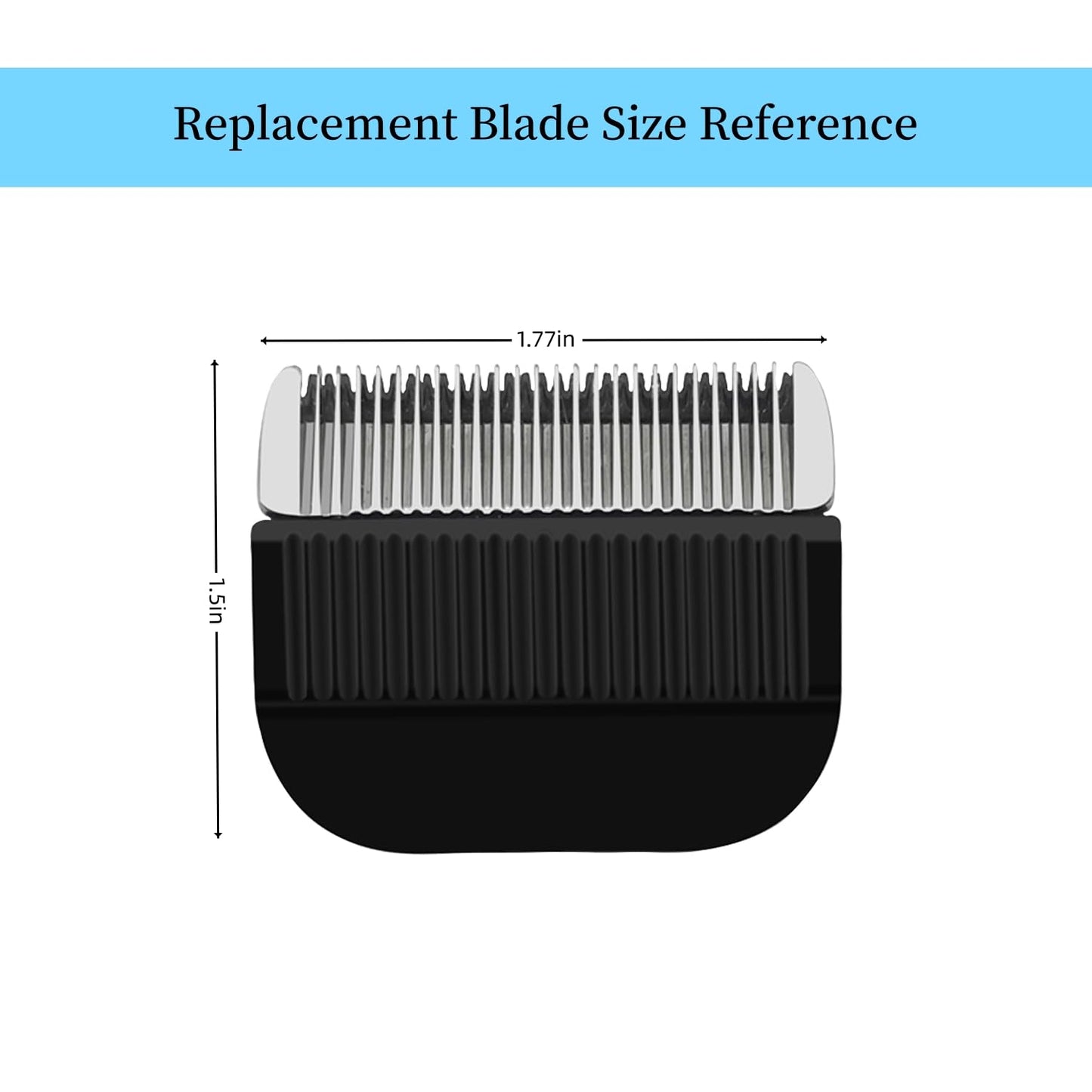 2 Pcs Hair Clipper Detachable Replacement Blades, Compatible with wahl Models 9649 and 79434 Hair Clippers