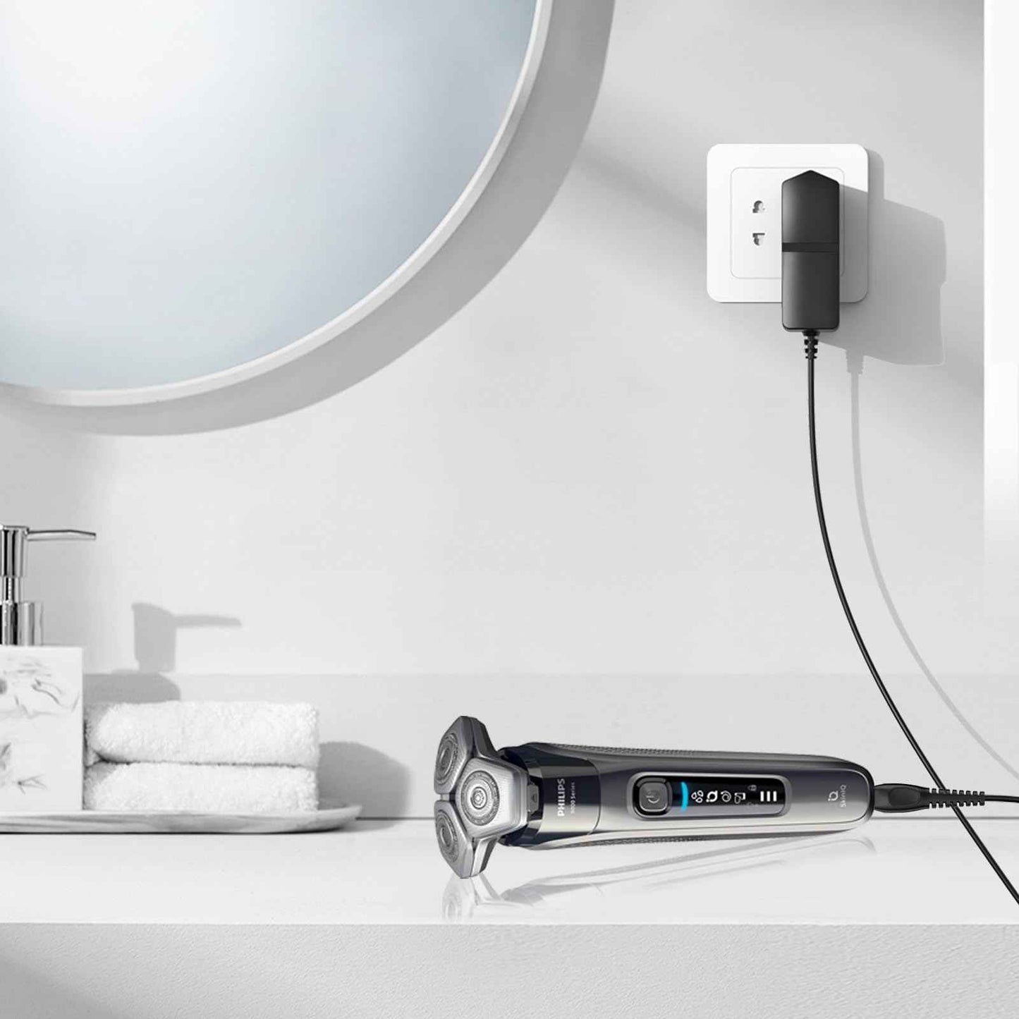 Vanjua 5V Charger Cord for Philips Norelco Shavers - Compatible with OneBlade QP2724/QP2834, MG5910/MG7910/MG9510, 2400/3900 Series & More - Replacement Power Cable with Plug