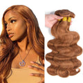 Brazilian Virgin Hair Body Wave Bundles - Color #30, 3 Pack