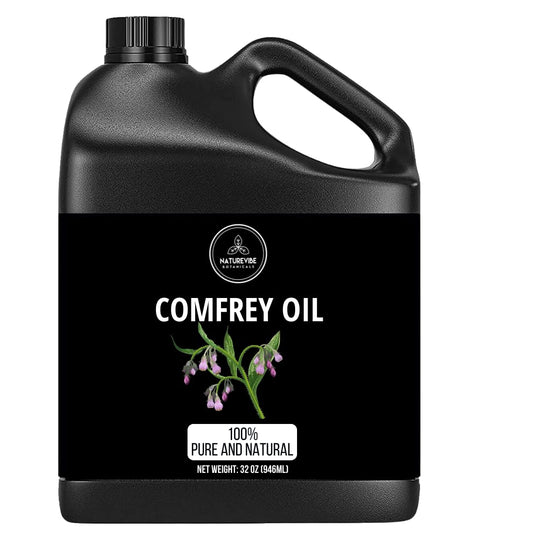 Naturevibe Botanicals Comfrey Oil 32 Ounces | 100% Pure and Natural | Great for Skin Care and Hair Care