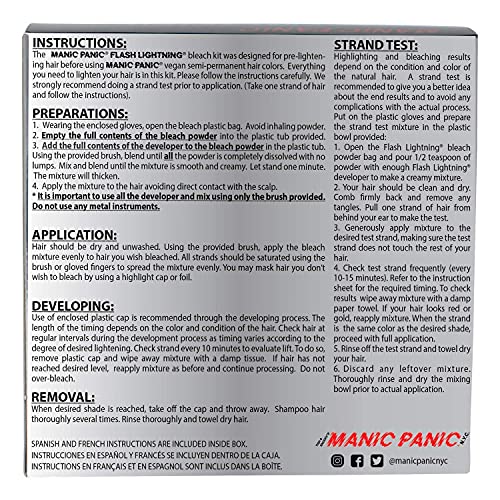 Manic Panic Flash Lightning Bleach Kit - 40 Volume Developer
