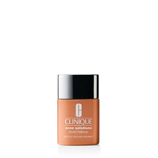 Clinique Acne Solutions Liquid Foundation Makeup With Salicylic Acid For Dry Combination to Oily Skin Types | Medium Coverage, Natural Matte Finish, Nutty