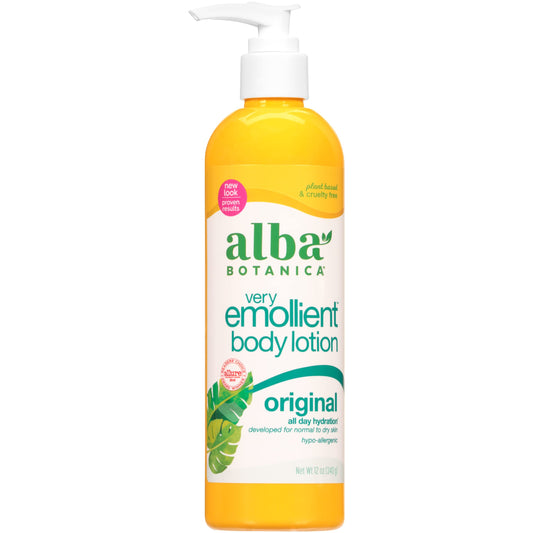 Alba Botanica Very Emollient Body Lotion, Original, 12 Oz