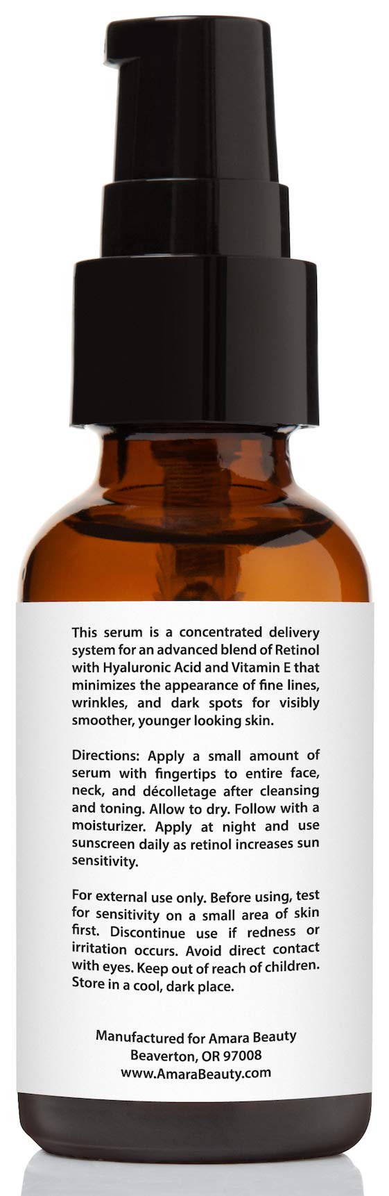 Retinol Serum 2.5% with Hyaluronic Acid & Vitamin E, 1 fl. oz.