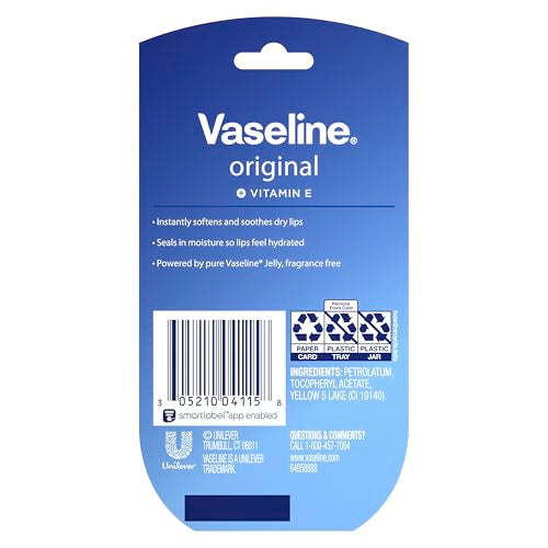 Vaseline Lip Therapy Original Mini 2 Pack - 0.5 oz Hydrating Lip Balm