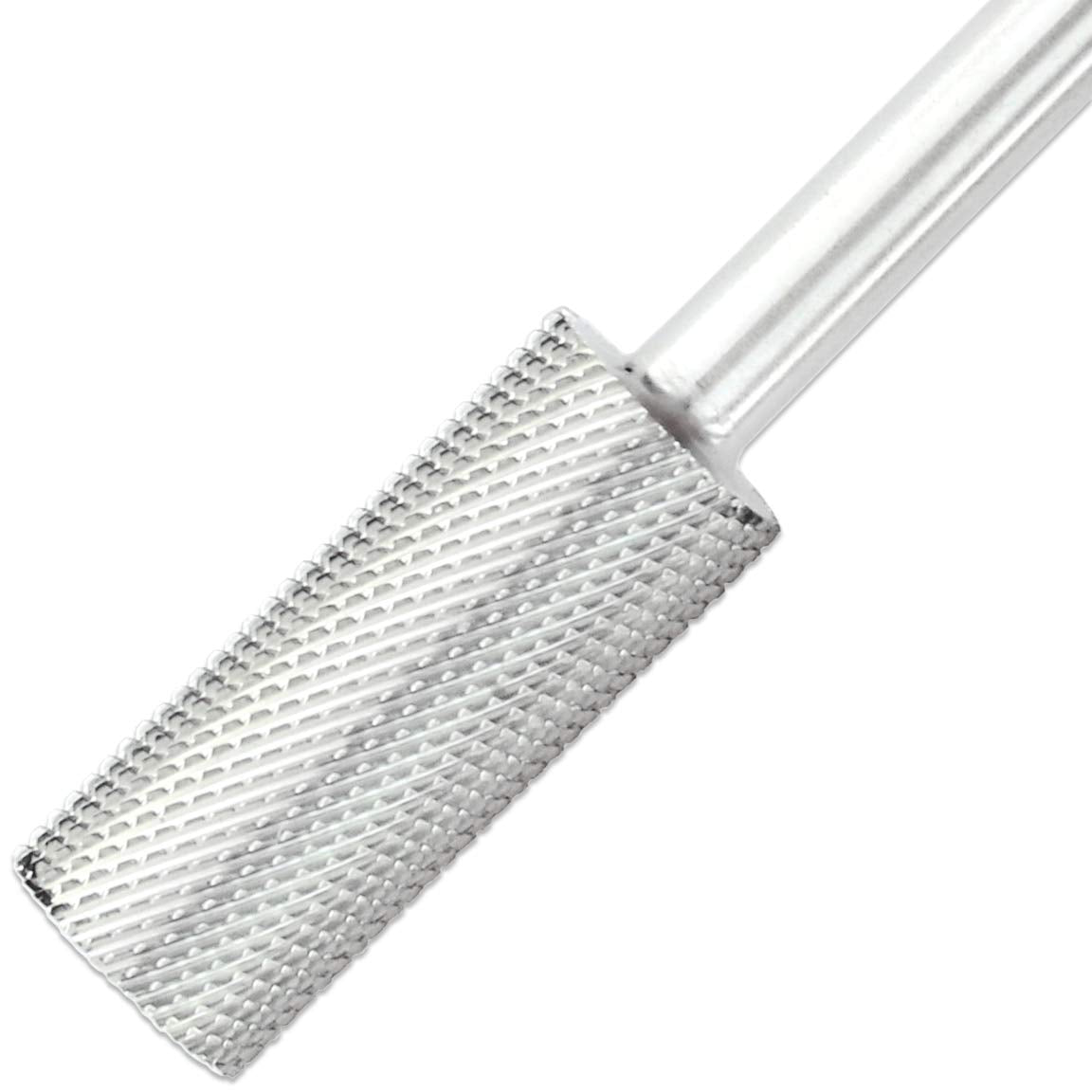 PANA Flat Top Small Barrel 3/32" Shank Size - (Silver, Extra Fine Grit) - Fast remove Acrylic or Hard Gel Nail Drill Bit for Manicure Pedicure Salon Professional or Beginner