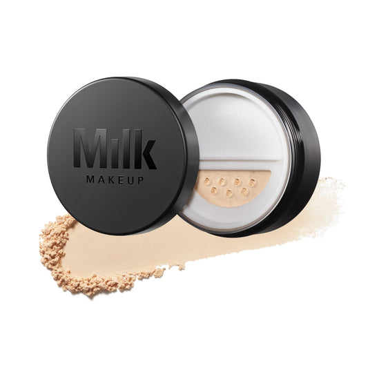 Milk Makeup Pore Eclipse Matte Translucent Setting Powder – Controls Shine, Blurs Pores + Sets Makeup Up to 16 Hours – Weightless, Talc-Free Formula with a Matte Finish – Translucent Light, 0.27oz