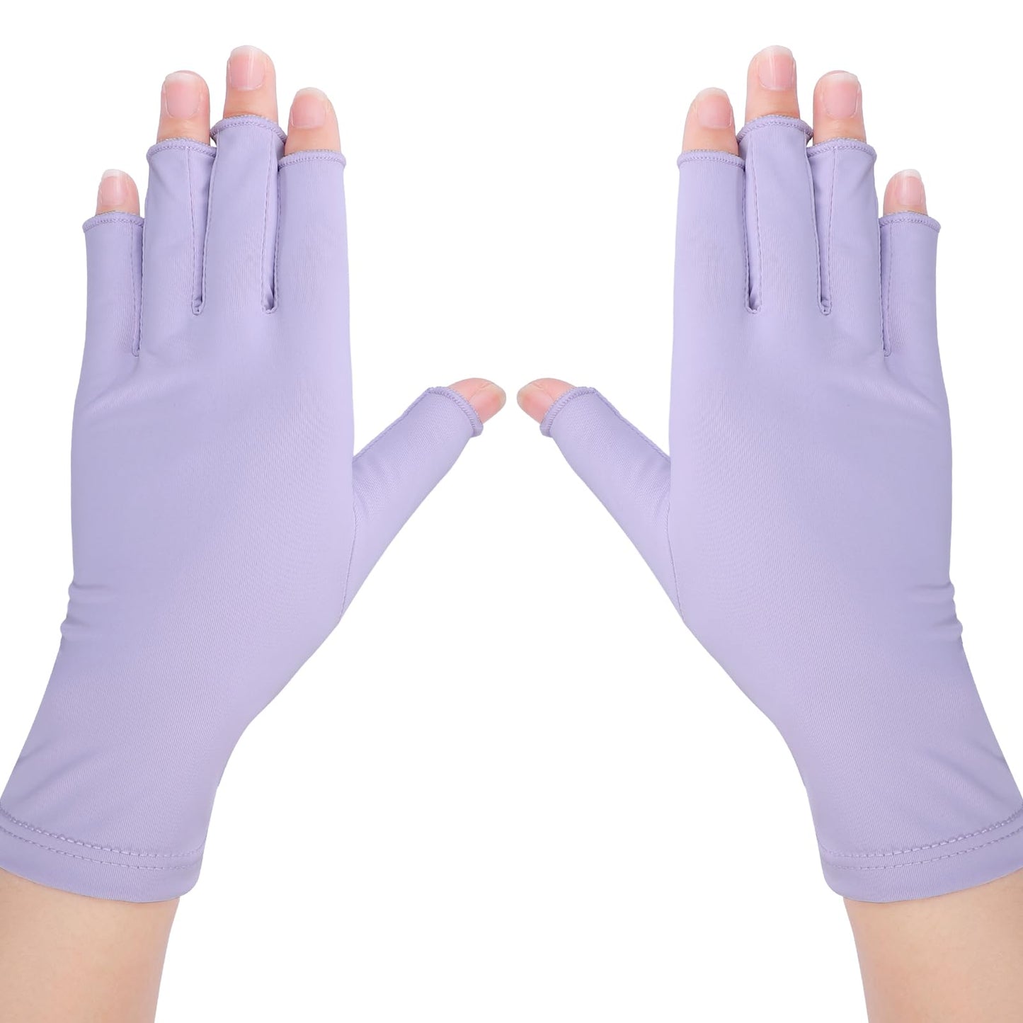 Pimoys Anti UV Gloves for Nail Lamp Light Manicure Gloves UV Protection Gloves (Purple)