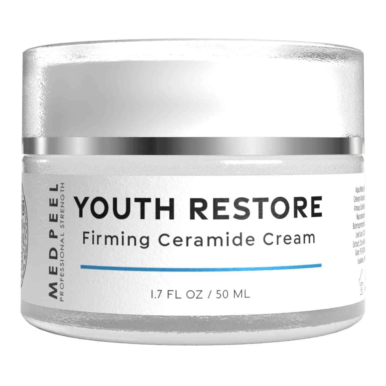 Medpeel Youth Restore Firming Ceramide Face Cream, Shea Butter, Retinol, Vitamin E Moisturize and Plump Aging Skin, 1.7 fl oz