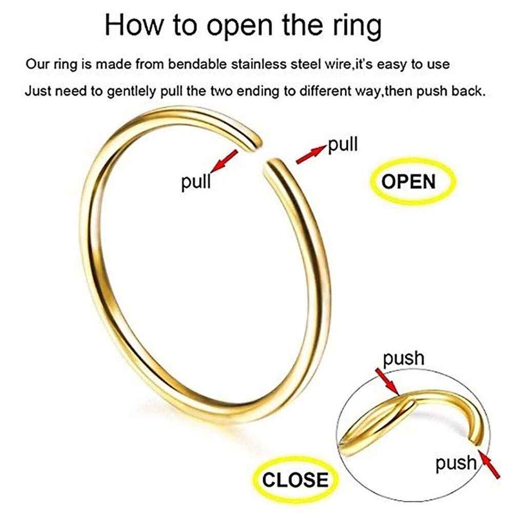 Jconly Professional Body Piercing Kit - 46Pcs 316L Surgical Steel Nose Lip Piercing Set with Needles (18G/20G), Clamps, Jewelry & Safety Supplies