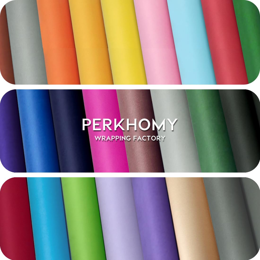 PerkHomy Black Kraft Paper Roll 17.5" x 760" (63') for Gift Wrapping Bouquet Flower Kids Art Painting Craft Writing Packaging Shipping 80GSM 55LB (Black, 17.5" x 63')