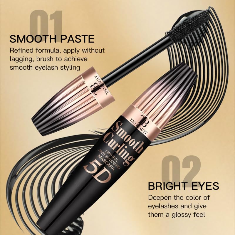 Boxveria Waterproof 5D Silk Fiber Mascara - Lengthening & Smudge-Proof