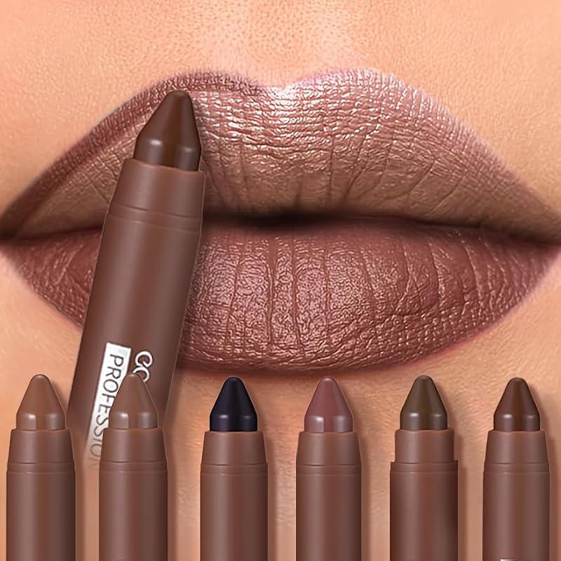 LIONDANCE Matte Crayon Lipstick Set 6pcs - Long Lasting