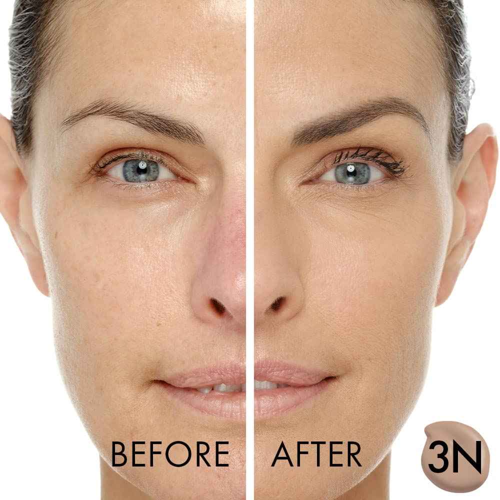 Veil Cosmetics Complexion Fix Liquid Foundation – Buildable Coverage – Water-Resistant, Hypoallergenic, Oil-Free, Cruelty-Free & Vegan – Lightweight & Brightening – Long Lasting (3N Medium Neutral)