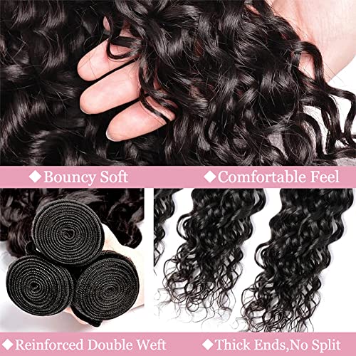 32 Inch Deep Wave Hair Bundles - 100% Brazilian Virgin Human Hair