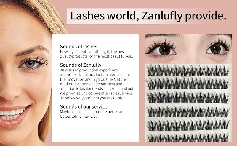 Pre-Glued Lash Clusters - Natural Look Eyelash Extensions