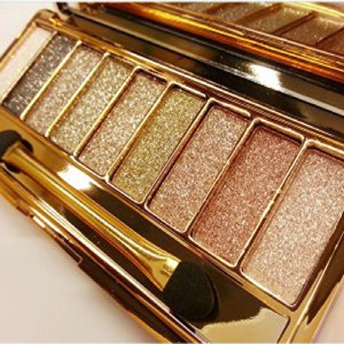 9 Color Shimmer Eyeshadow Palette with Brush Set