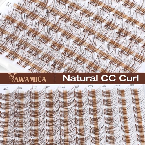 Natural Brown Lash Clusters - 8-14mm Wispy Individual Lashes
