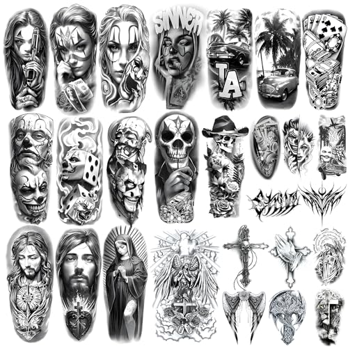 27 Chicano Temporary Tattoos for Men & Women