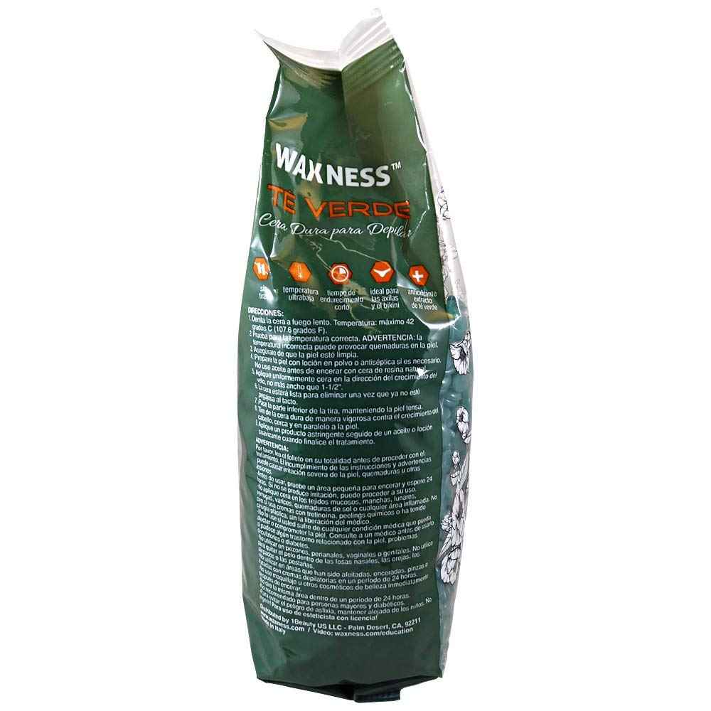 Waxness Wax Necessities Film Hard Wax Beads Green Tea 2.2 Pound