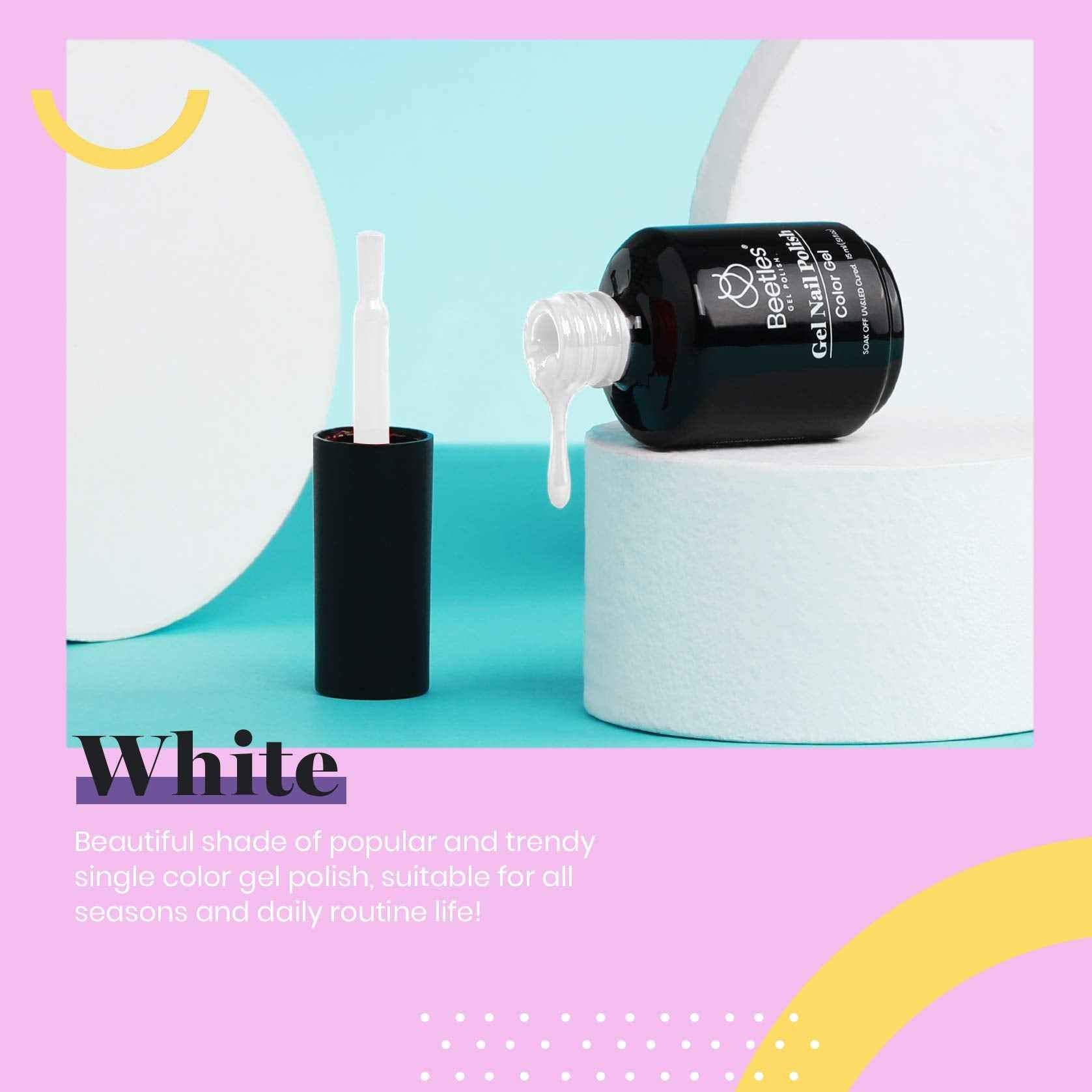 beetles Gel Polish 20 Colors Gel Nail Polish Luxury Club Collection with 1 Pcs 15ml White Color Soak Off Gel Polish with Glossy & Matte Top Coat and Base Coat, Red Green Soak Off Shiny Blue Glitter