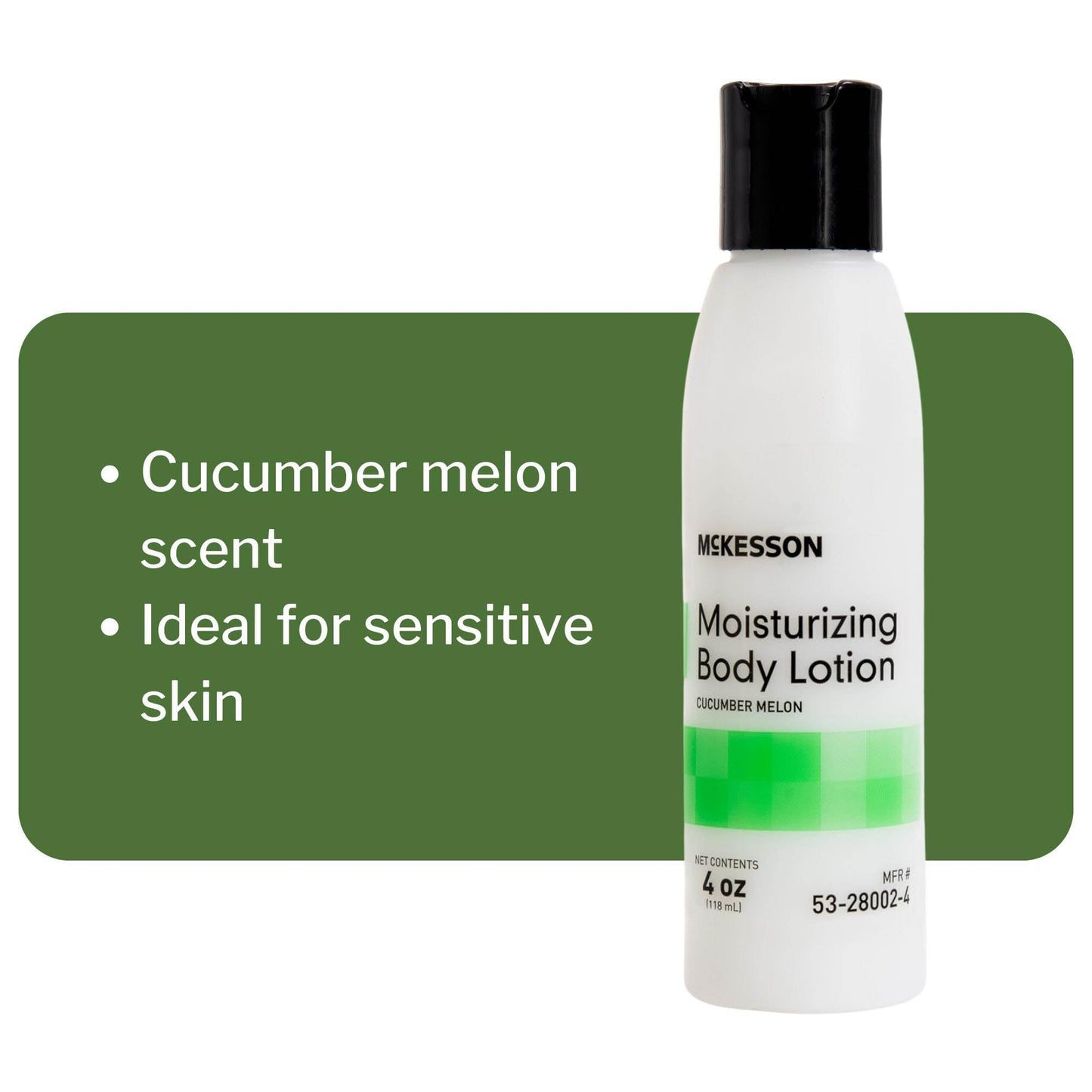 McKesson Hand and Body Lotion for Fragile Skin - Moisturizes Dry, Cracked Skin - Cucumber Melon Scent, 4 oz, 48 Count