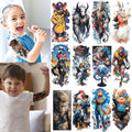 VERKSTAD 12 Sheet Half Sleeve Animal Temporary Tattoos for Kids