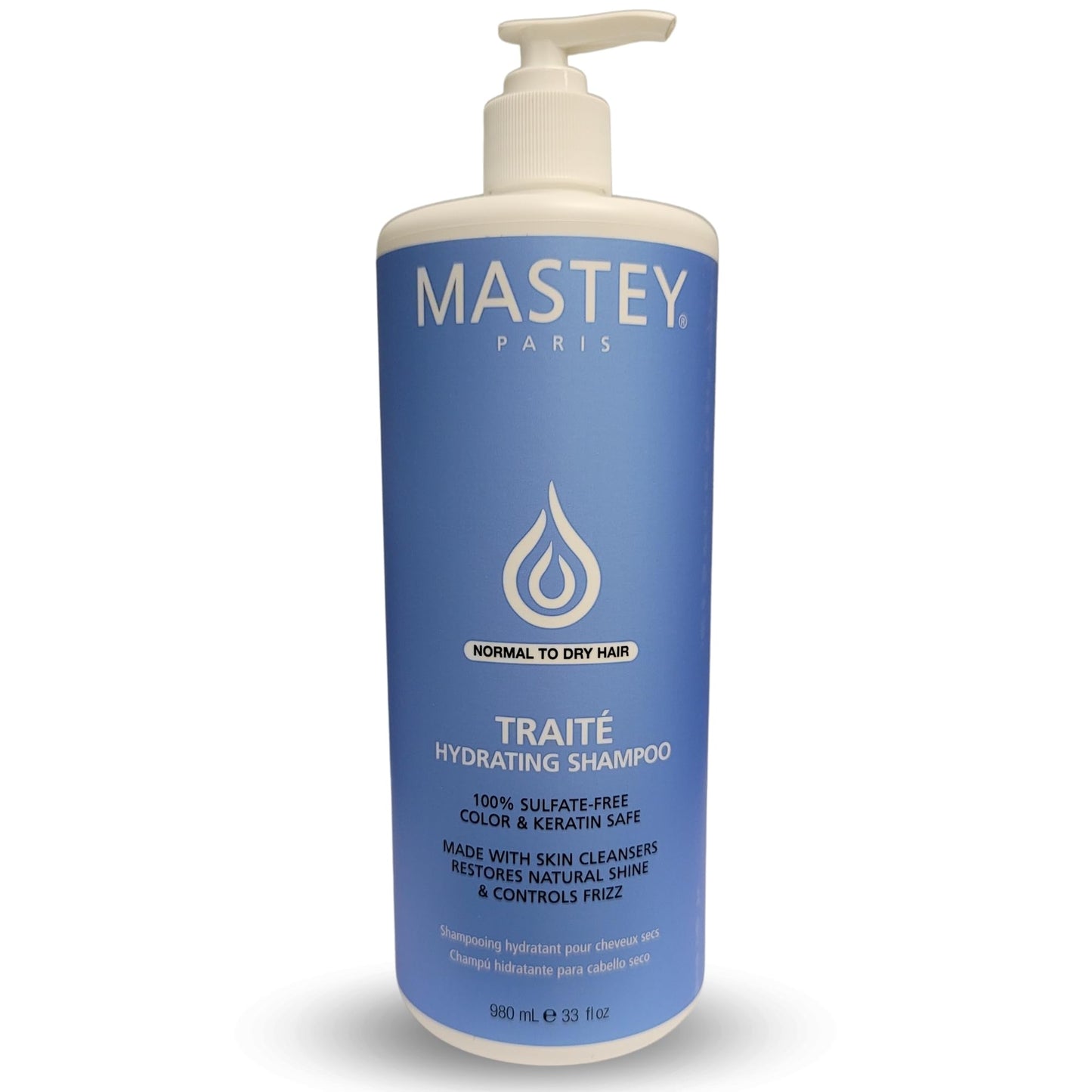 Mastey Paris Professional Cream Hair Care, Sulfate Free, Lipid & Amino Acid Fortified, with UV Blocking Antioxidants - 33 fl oz (Shampoo-1 Count)