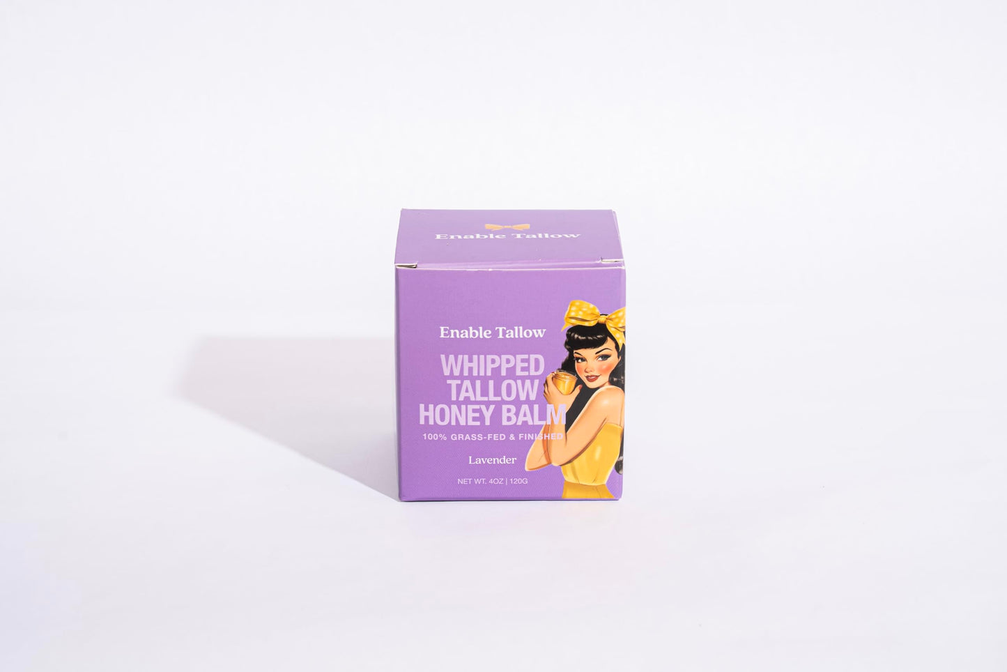 Enable Tallow Face & Body Cream – Whipped Beef Tallow & Manuka Honey Balm for Dry Skin, Eczema & Sensitive Skin – Natural Moisturizer, Lavender Scent, 4oz