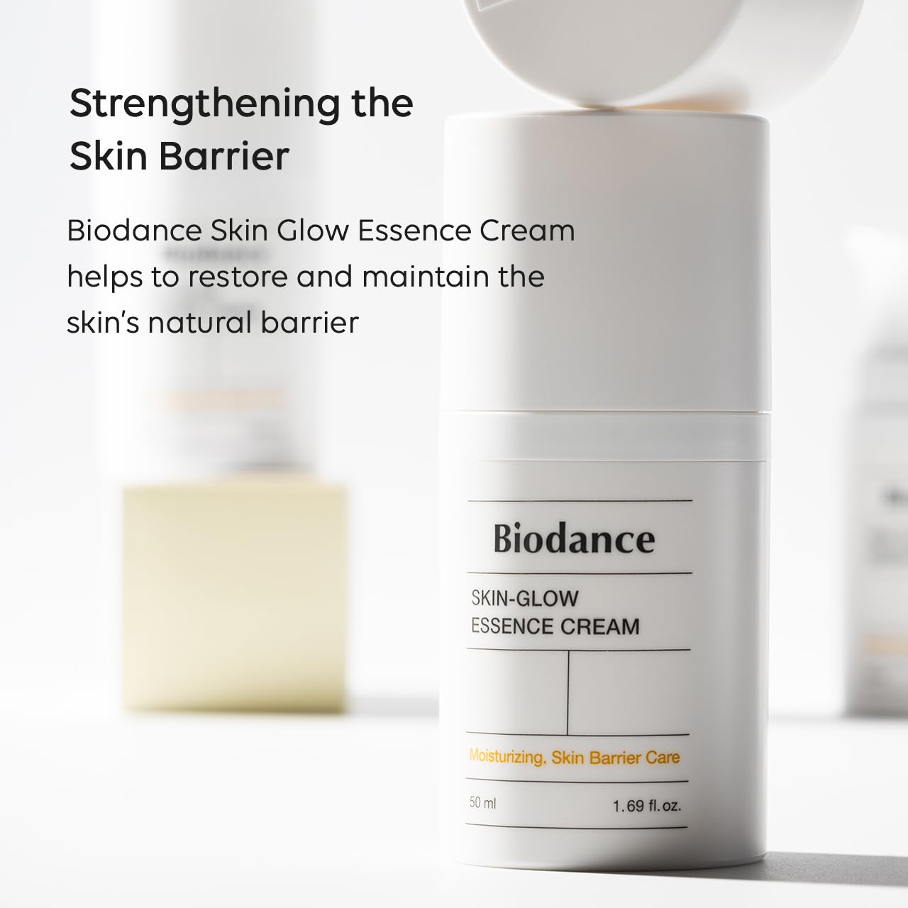 BIODANCE Skin-Glow Essence Cream | Korean Face Cream & Hydrating Facial Moisturizer with Ceramides, Probiotics, Hyaluronic Acid for Face | 1.69 fl.oz, 50ml