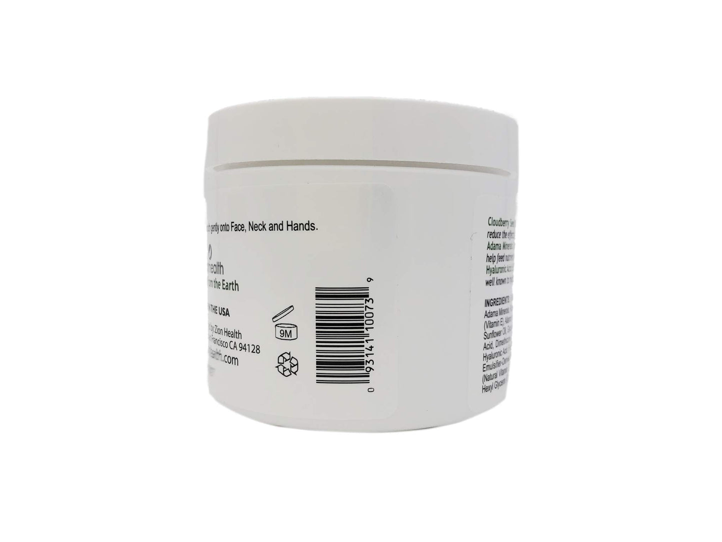 Adama Hydrating Cream Zion Health 4 oz Cream