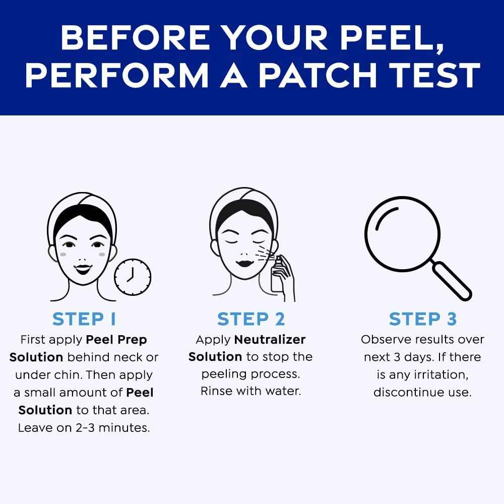 MedPeel Salicylic Acid 10% Essential Peel Kit, Includes Peel, Prep, Neutralizer, Light Strength Professional Grade Chemical Face Peel, Perfect for Beginners and to Exfoliate Skin, 1oz/30ml (Kit of 3)