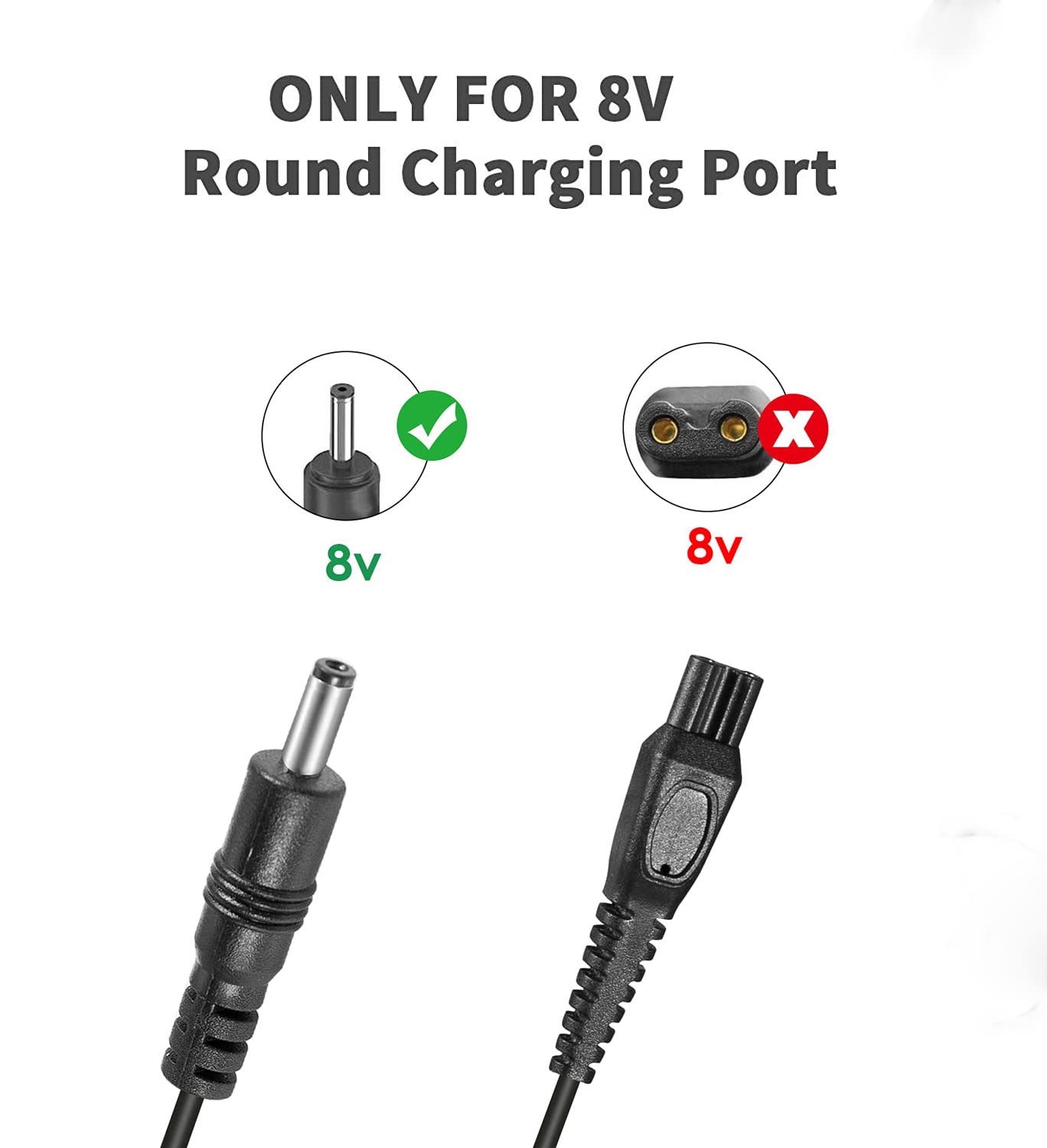 SYXLCH 8V Charger Compatible with Philips HQ840 MG3000 MG3750