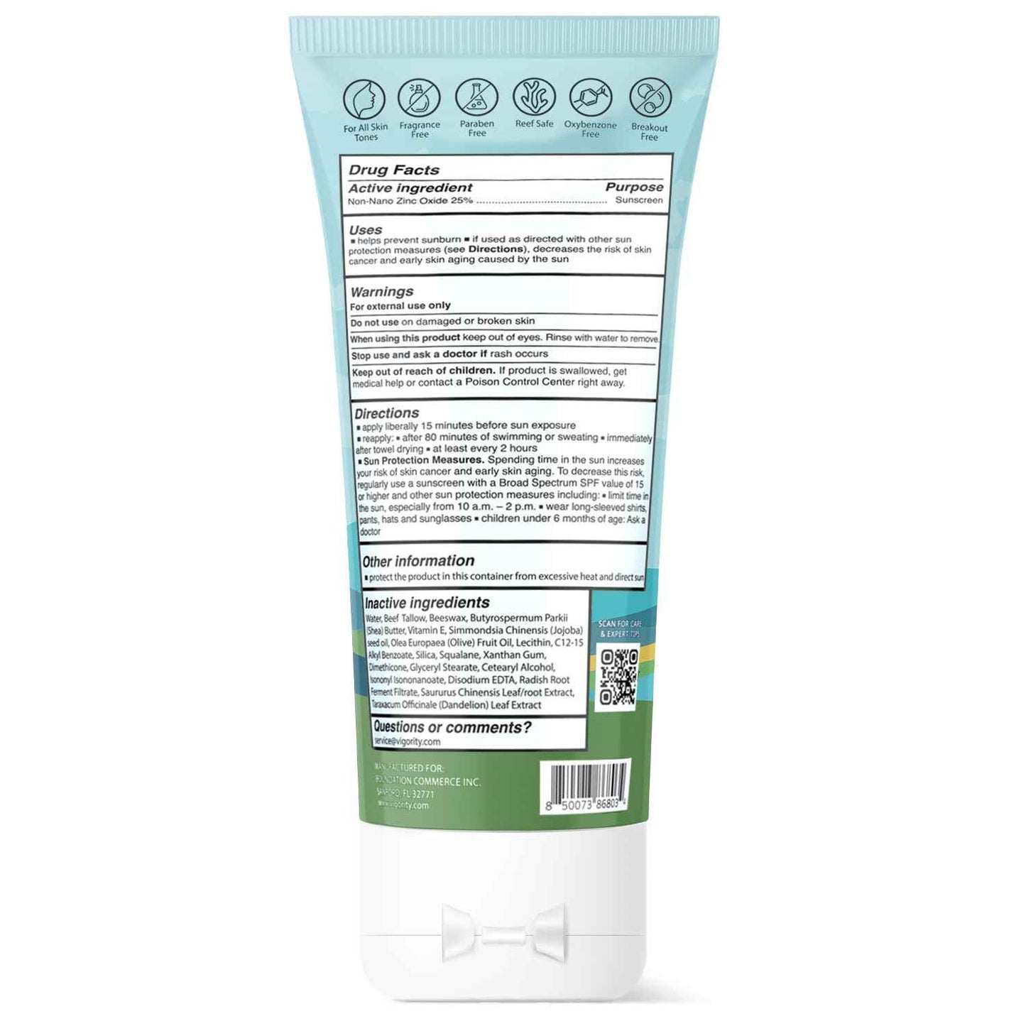 Beef Tallow Sunscreen with Zinc Oxide: Natural Non-Toxic SPF 50 Tallow Sunblock Cream for Face & Body - with 10 Food-Grade Botanical Extracts (SPF 50 (Pack of 2))