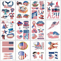 American Flag Temporary Tattoos 24pcs - 4th of July