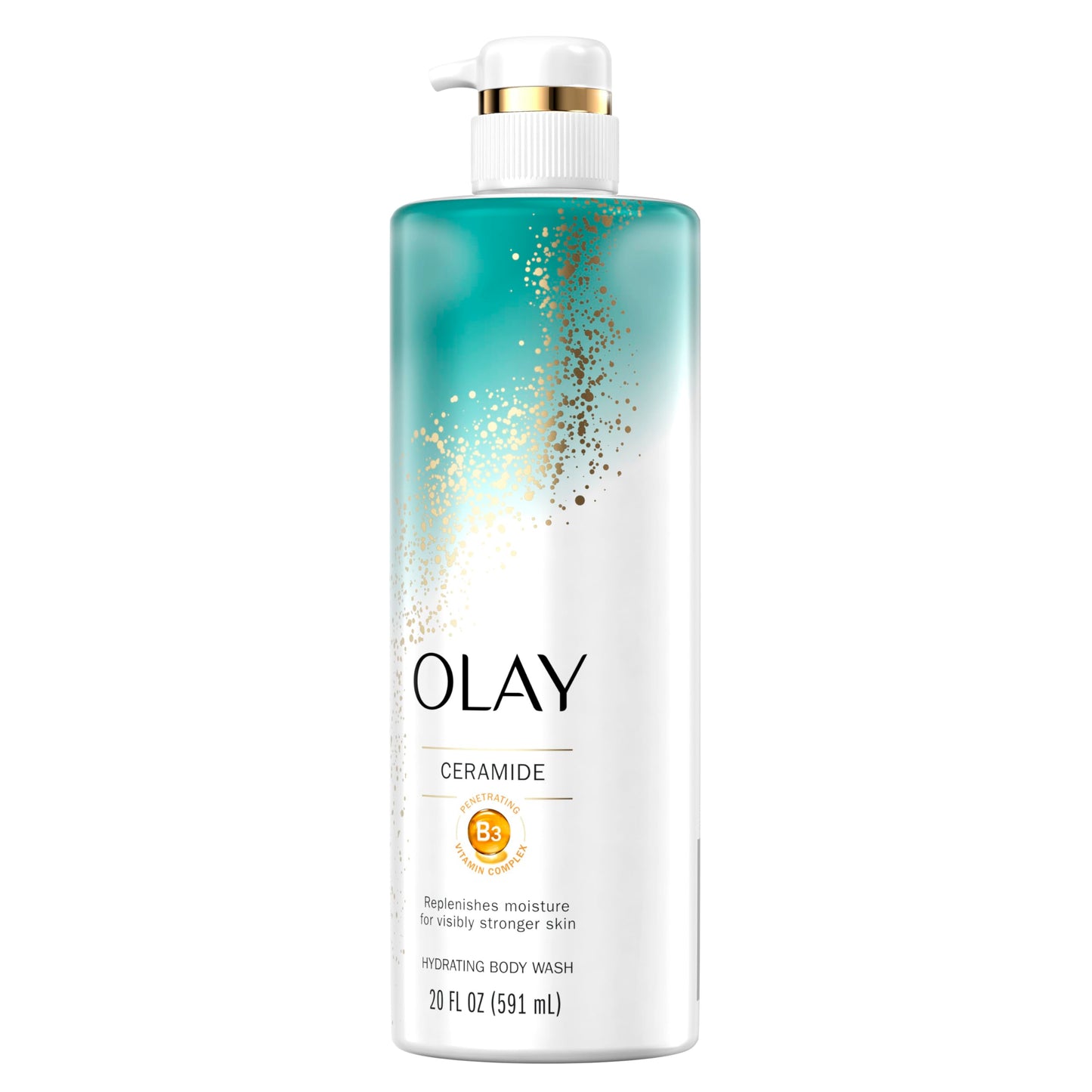 Olay Cleansing & Strengthening Women's Body Wash with Ceramide and Vitamin B3 Complex 20 fl oz (Pack of 4)