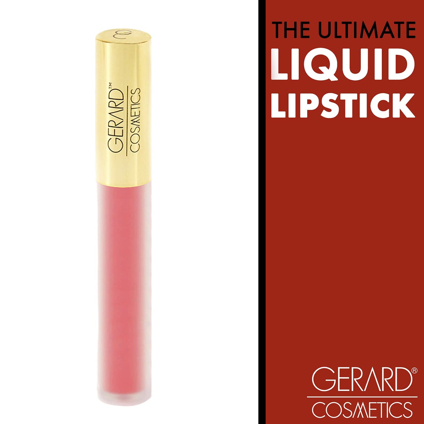 Gerard Cosmetics HydraMatte Liquid Lipstick West Coast | Coral Lipstick with Matte Finish | Long Lasting and Non-Drying | Super Pigmented Fully Opaque Lip Color