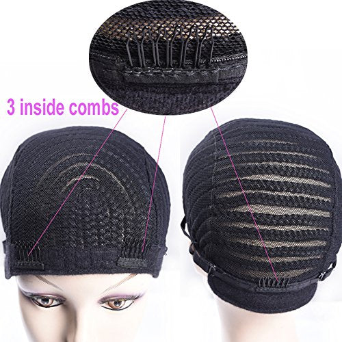 Refined Braided Wig Caps Crotchet Cornrows Cap For Easier Sew In Caps for Making Wig Glueless Hair Net Liner Crochet Wig Caps(Cornrows Caps 1pcs)