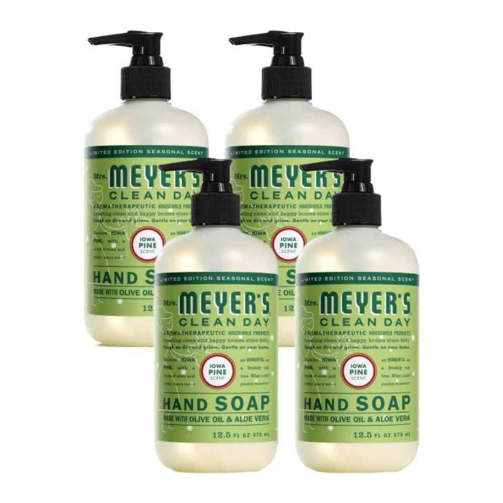 Mrs. MEYER'S CLEAN DAY Iowa Pine Liquid Hand Soap (Pack of 4)
