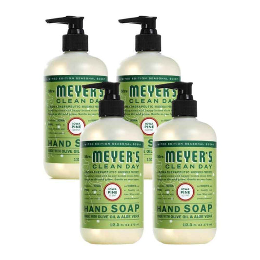 Mrs. MEYER'S CLEAN DAY Iowa Pine Liquid Hand Soap (Pack of 4)