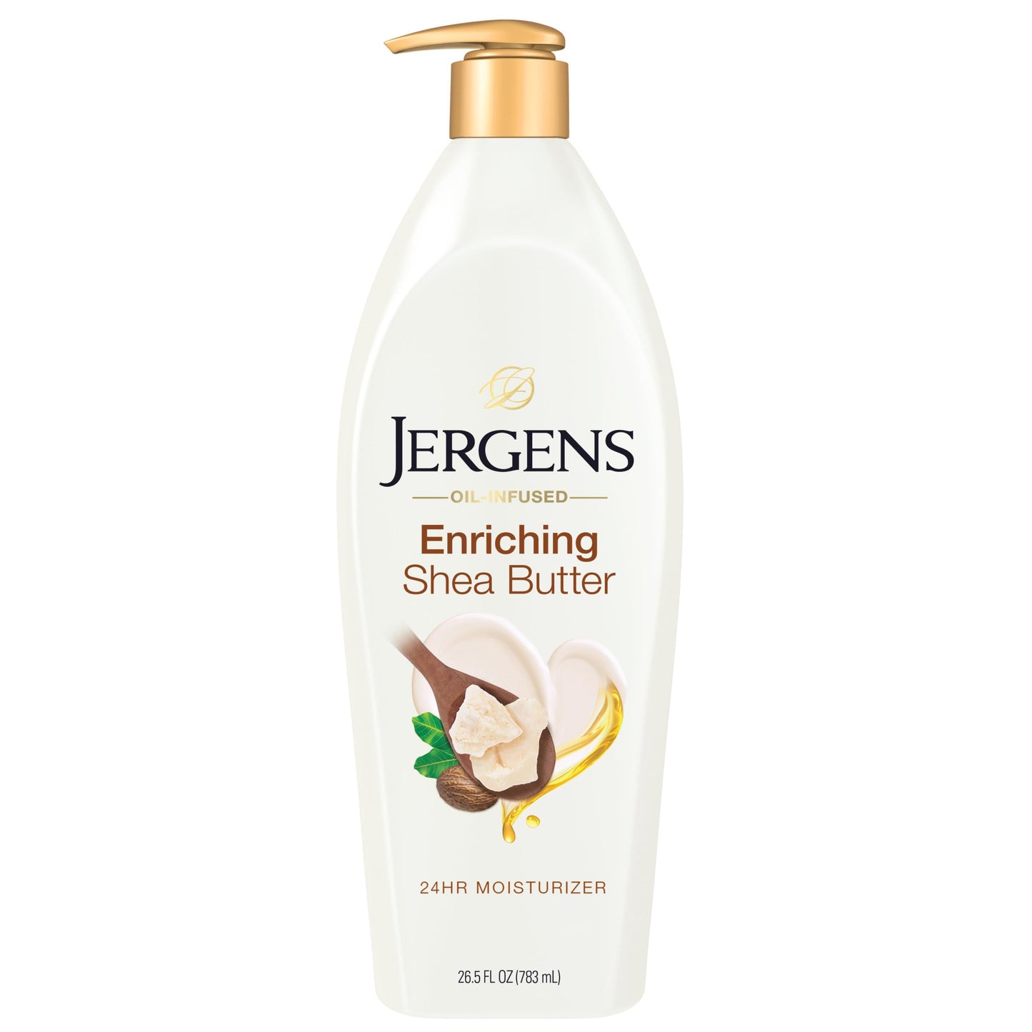 Jergens Hand and Body Lotion, Pure Shea Butter Deep Conditioning Body Moisturizer, Dermatologist Tested, 26.5 oz