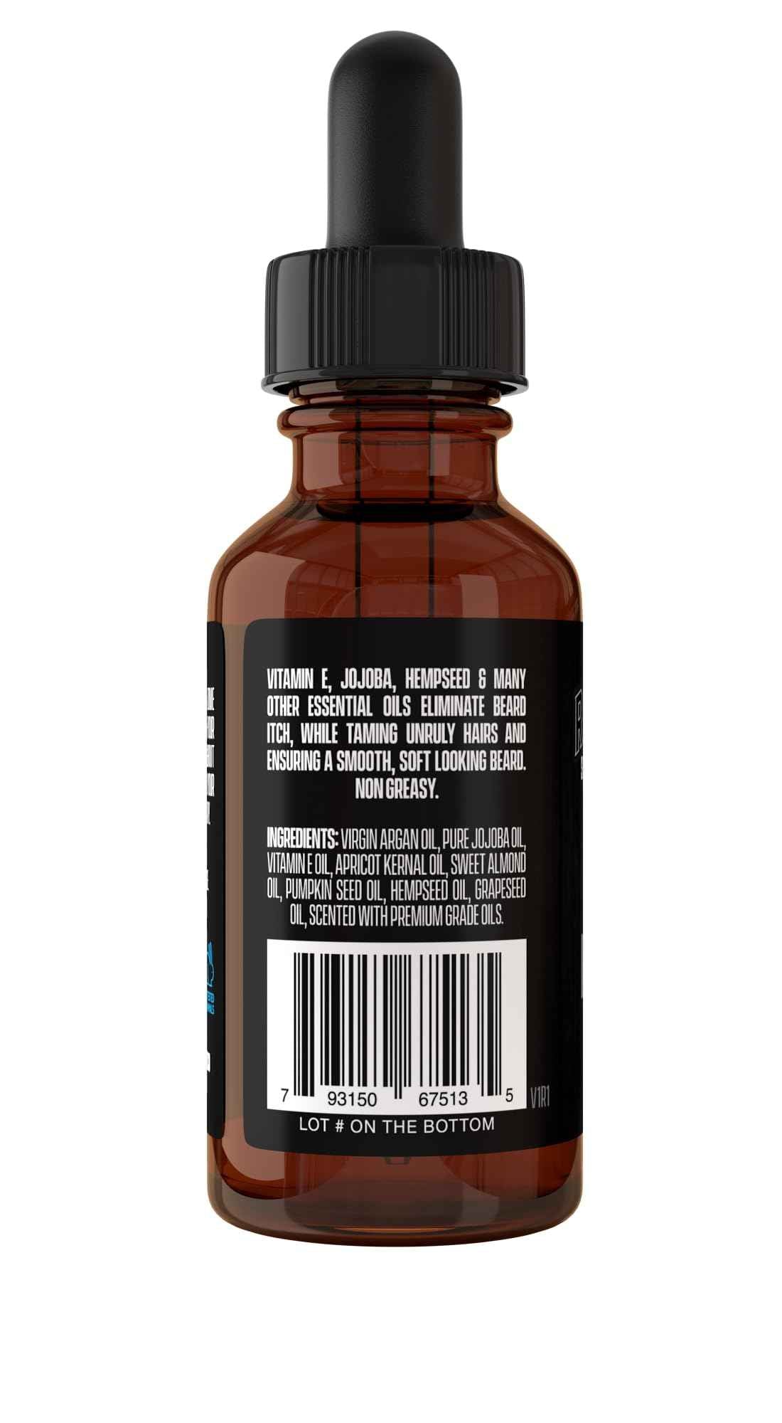 Razor MD Natural Beard Oil for Men with Fast Absorbing Formula and Non-Greasy Finish, Sandalwood Scent, 1oz
