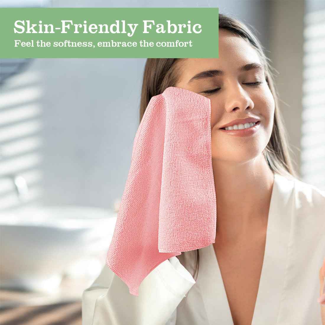 UNIMADE Washcloths - 20 Pack - Face Towels (12" x 12"), Highly Soft Wash Cloths and Hand Towels, Fast Drying Multi-Purpose Microfiber Cleansing Cloths for Bathroom, Hotel, Spa, and Salon - Multicolor