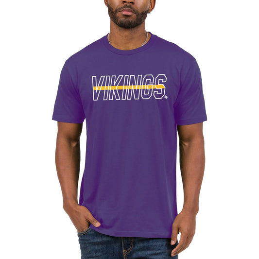 Junk Food Clothing x NFL - Minnesota Vikings - Championship Drive - Unisex Adult Short Sleeve Fan T-Shirt for Men and Women - Size Small