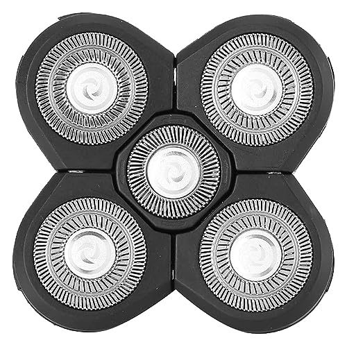 Head Shaver Replacement Heads, RAZOWISE 5D Blades Shaver, Men's Electric Shaver Replacement Heads