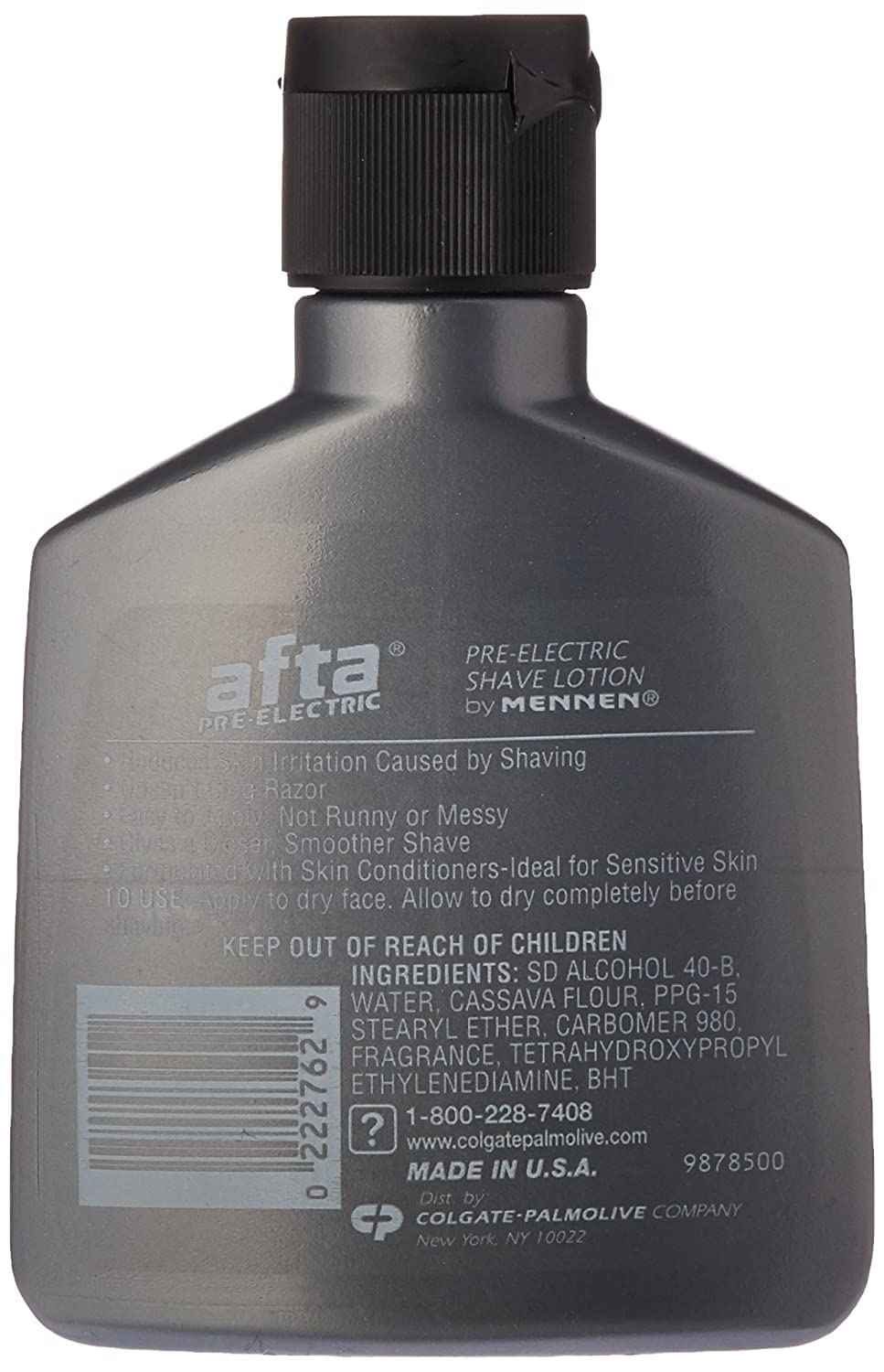 AFTA Shave Lotion with Skin Conditioners, Pre-Electric by Mennen, Original, Not Greasy, Oil Free, 3 FL OZ - 8 Pack