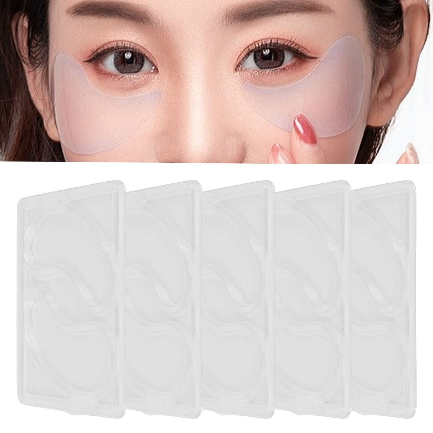 Eye Mask Mold, 5Pcs Reusable Eye Mask Molds Multifunctional Mask Patch Tray Plate Set Reusable Portable Eye Patches Molds for Facial Mask Machine