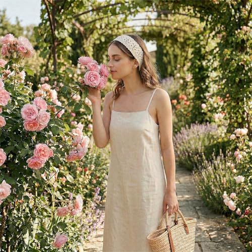 3-Piece Boho Knit Headbands for Women, Adjustable Hair Accessories Set