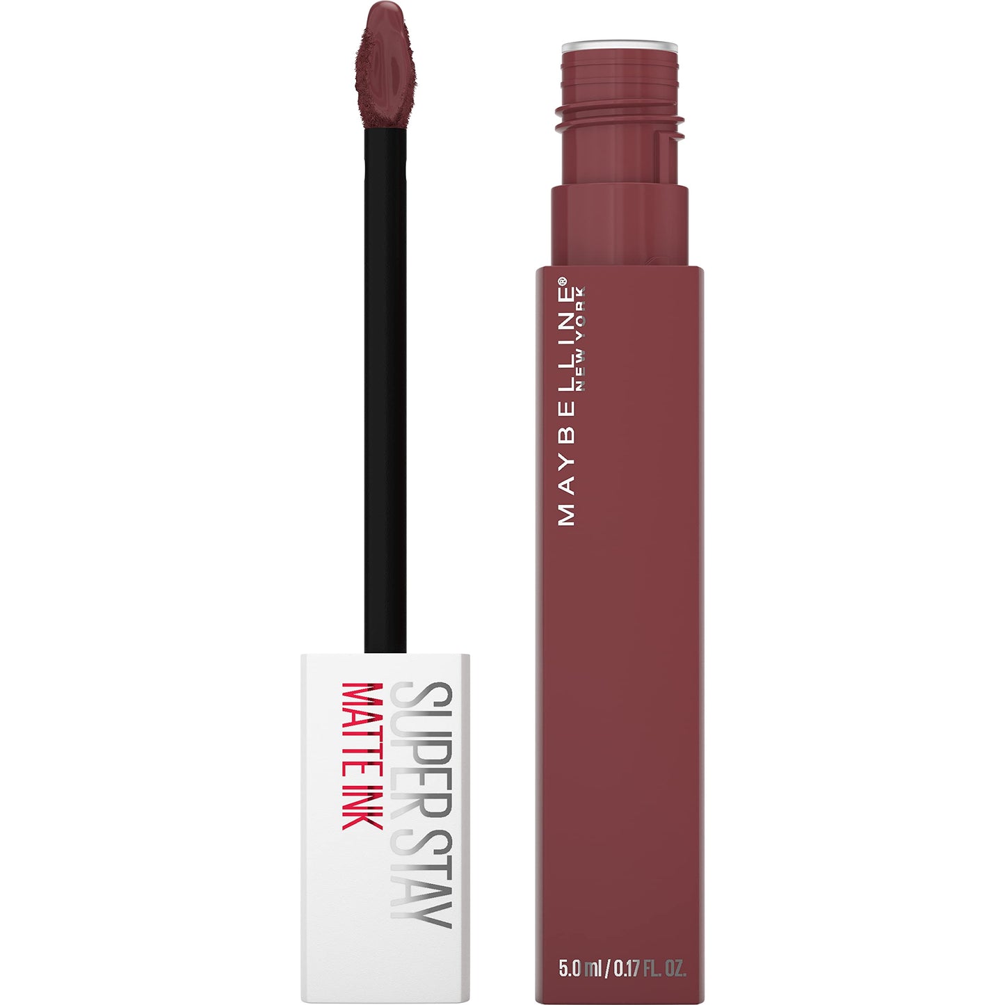 Maybelline Super Stay Matte Ink Liquid Lipstick Makeup, Long Lasting High Impact Color, Up to 16H Wear, Mover, Brown, 1 Count